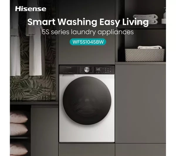 Hisense 10.5kg Freestanding Washing Machine 1400rpm LED Display White-6