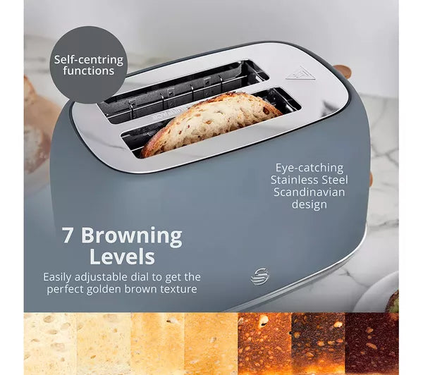 Swan Fjord 800W 2 Slice toaster-3