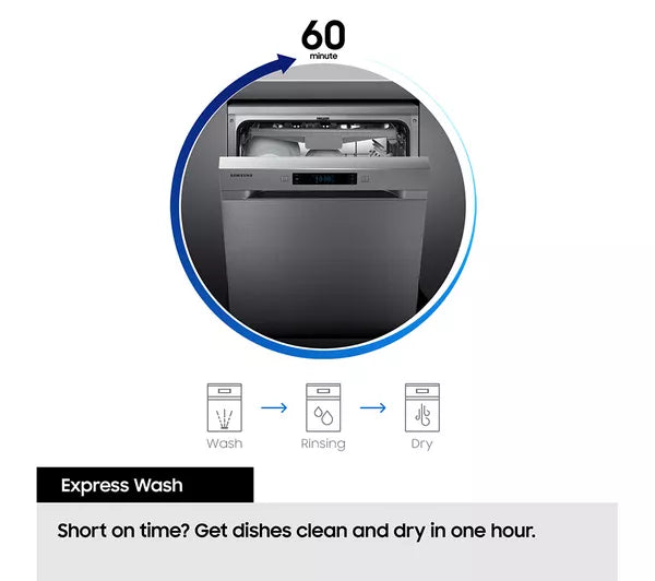 Samsung DW50DG430B00EU Integrated Slimline Dishwasher-3
