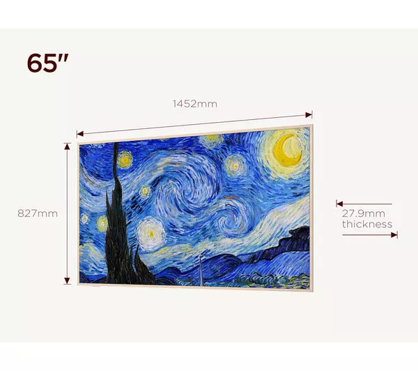 TCL 65A300W-UK 65 Inch NXTVISION A300W 4K Ultra HD QLED PRO HDR Google Frame TV 2025-4