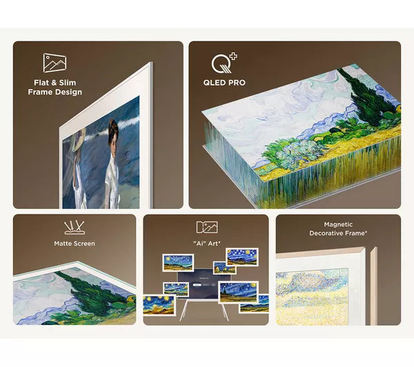 TCL 65A300W-UK 65 Inch NXTVISION A300W 4K Ultra HD QLED PRO HDR Google Frame TV 2025-6