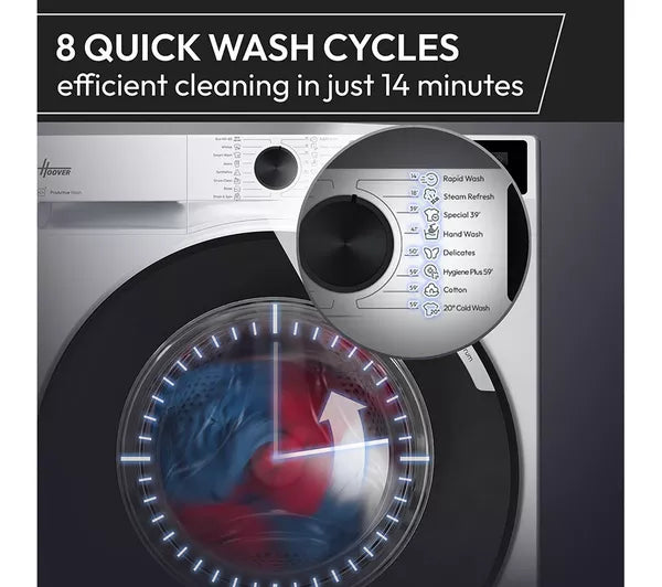 Hoover HBR 49SBL8-80 Pro Wash Series 3 9kg 1400rpm Washing Machine-4