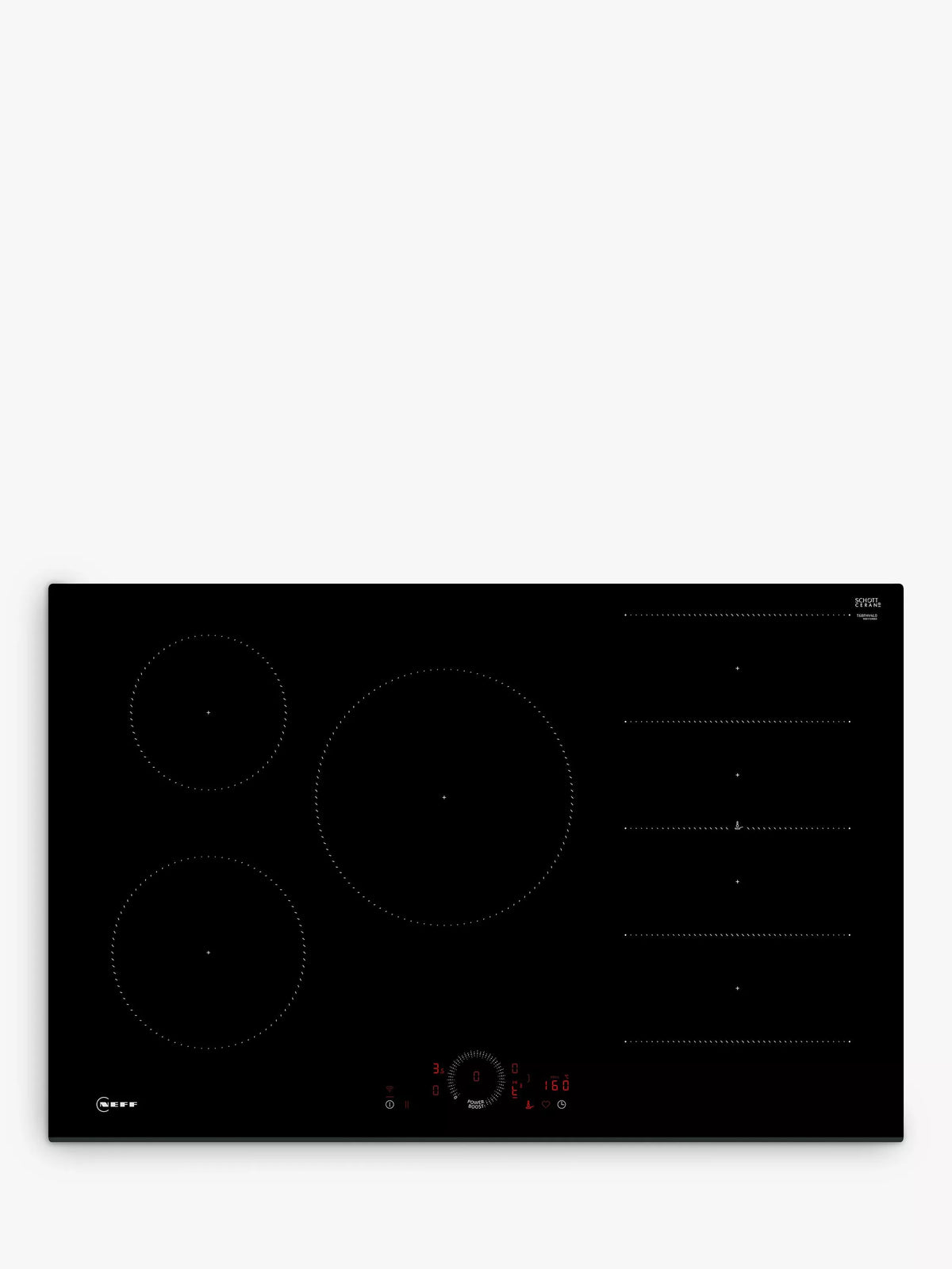 N70 T68FHV4L0 80cm Flex Induction Hob, Black