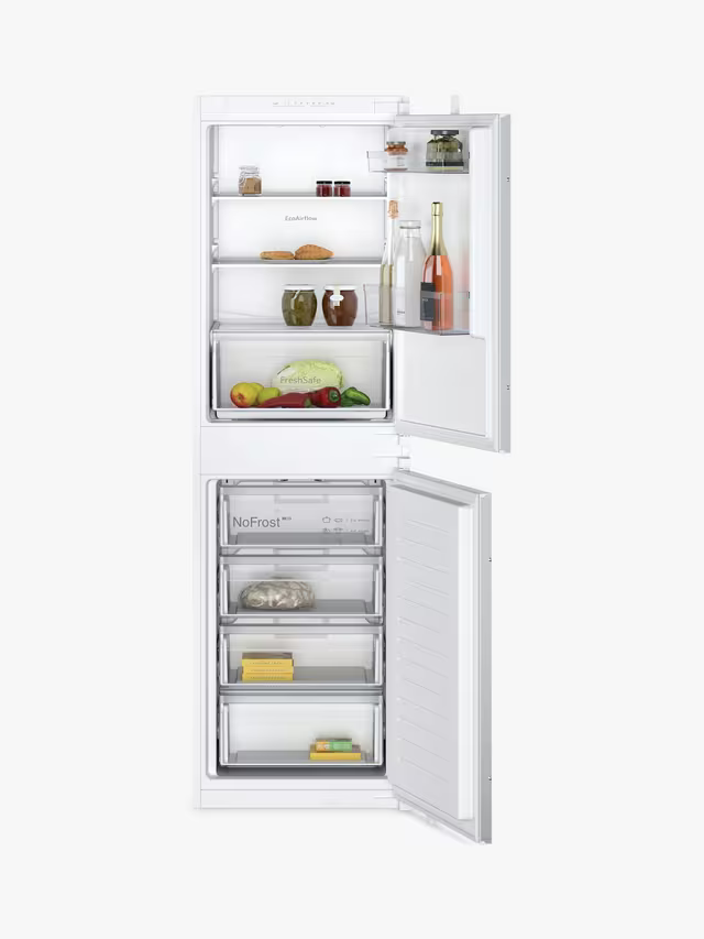 Neff N30 KI7851SE0G Integrated 50/50 Fridge Freezer, White-1