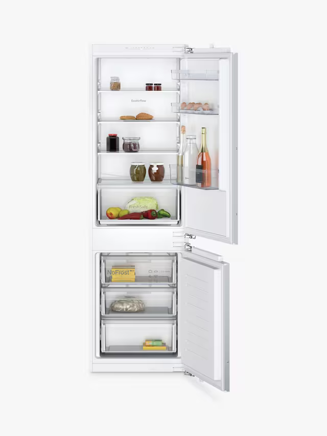 Neff N30 KI7861FE0G Integrated 60/40 Fridge Freezer, White-1