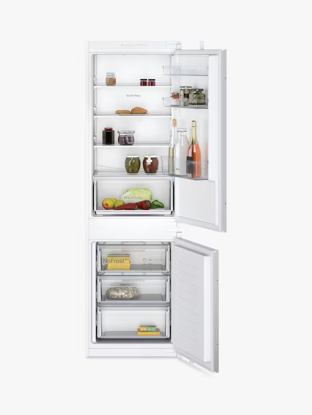 Neff N30 KI7861SE0G Integrated 60/40 Fridge Freezer, White-1