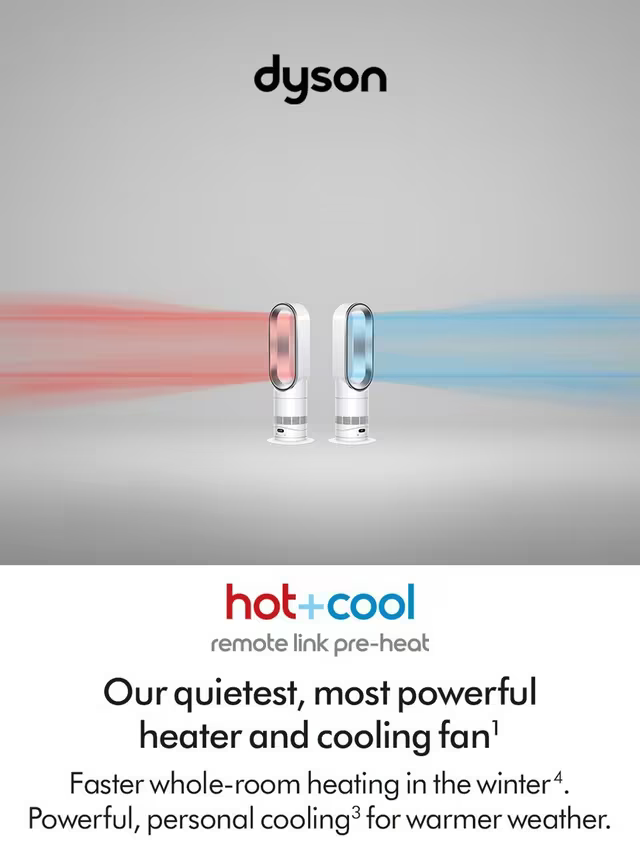Dyson Hot+Cool™ HF1 Remote Link Pre-heat heater and cooling fan [586344-01]