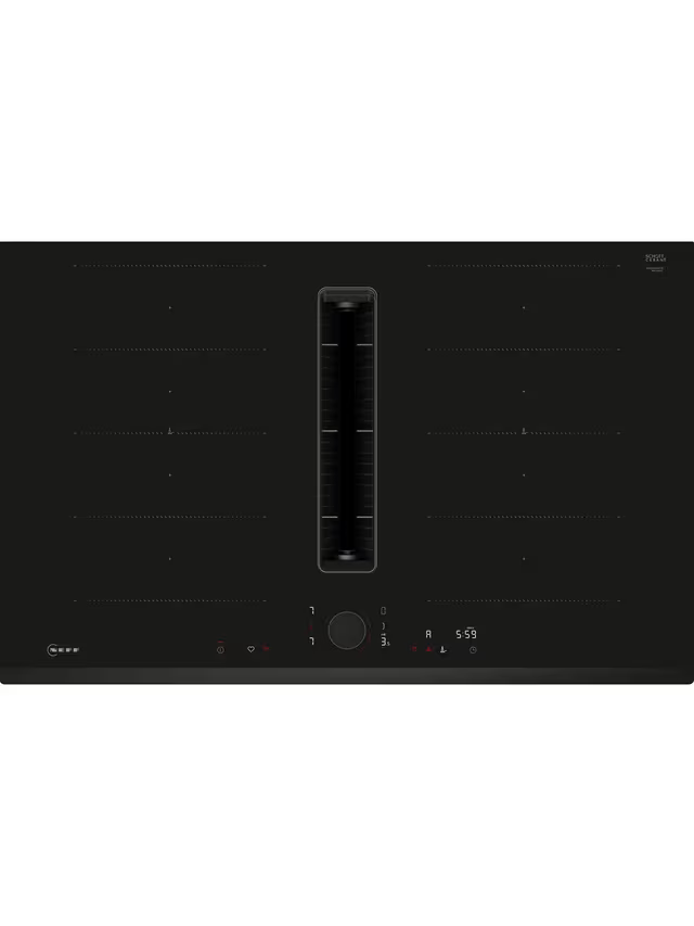 N 90, Induction hob with integrated ventilation system, 80 cm, surface mount without frame-1