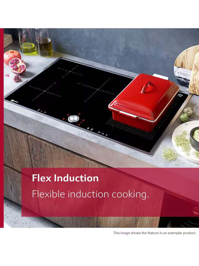N 90, Induction hob with integrated ventilation system, 80 cm, surface mount without frame-3
