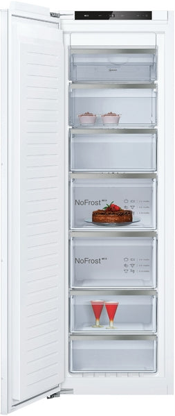 N 90, Built-in freezer, 177.2 x 55.8 cm, soft close flat hinge