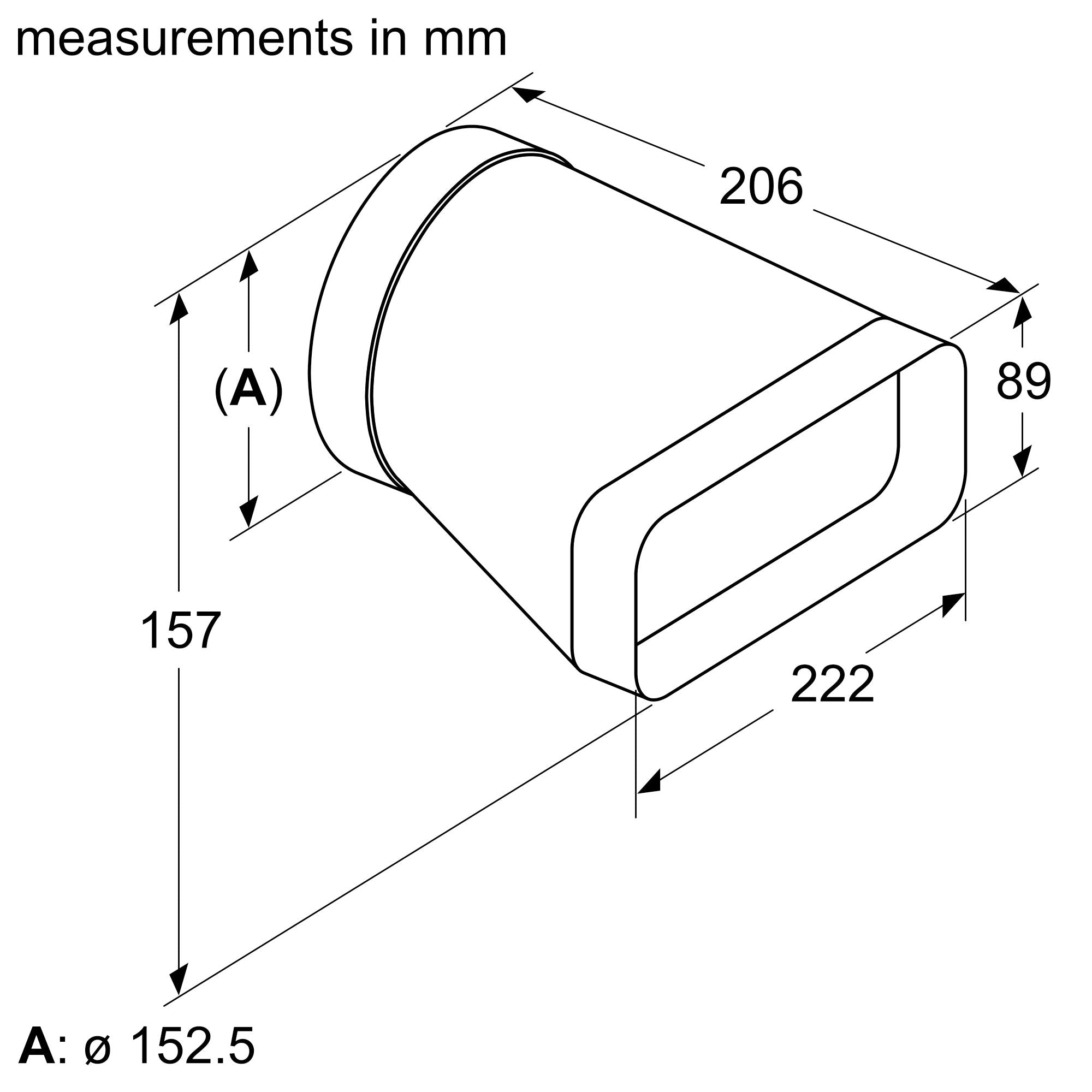 Bosch Accessories for Venting Hobs and Glass Draft - Additional Individual Components for either ducted exhaust or ducted recirculation installation HEZ9VDSI0