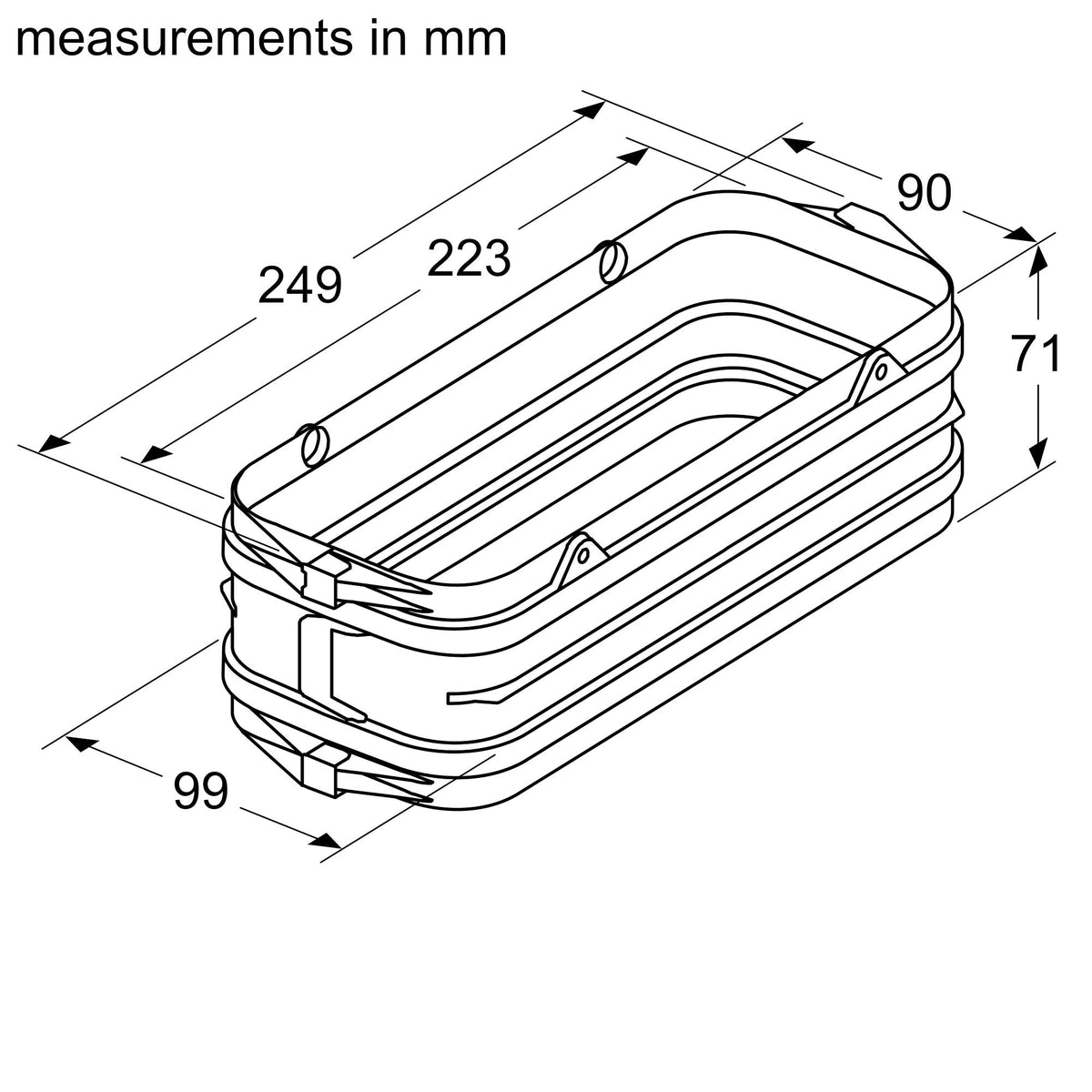 Bosch Accessories for Venting Hobs and Glass Draft - Additional Individual Components for either ducted exhaust or ducted recirculation installation HEZ9VDSS1