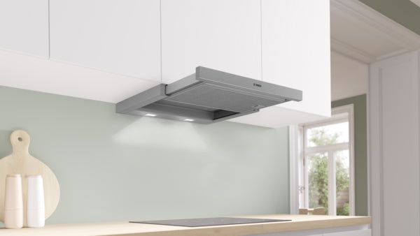 Bosch DFM063W57B Series 2, Telescopic cooker hood, 60 cm, Silver metallic-3