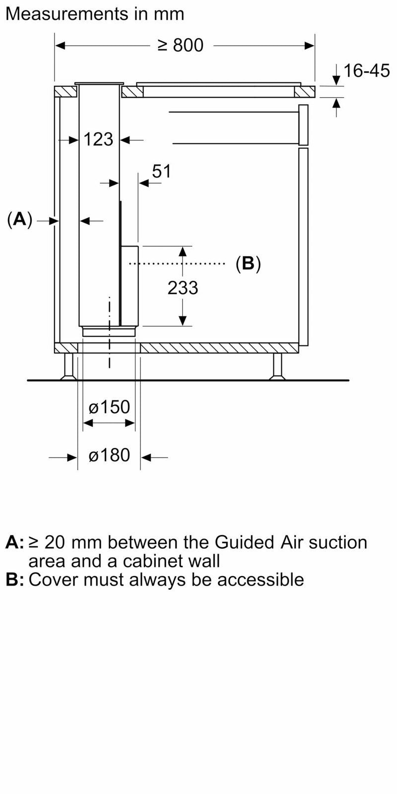 Bosch Optional Accessories for Glass Draft Hoods DSZ1WW1M1