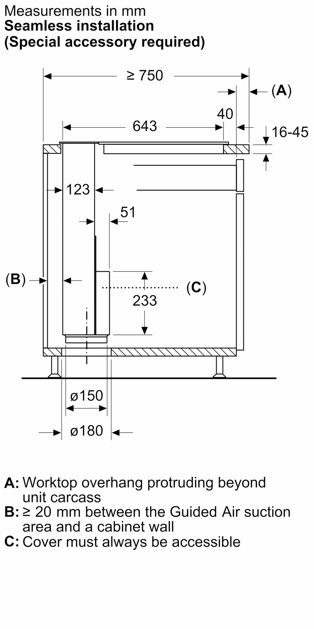 Bosch Optional Accessories for Glass Draft Hoods DSZ1WW1M1