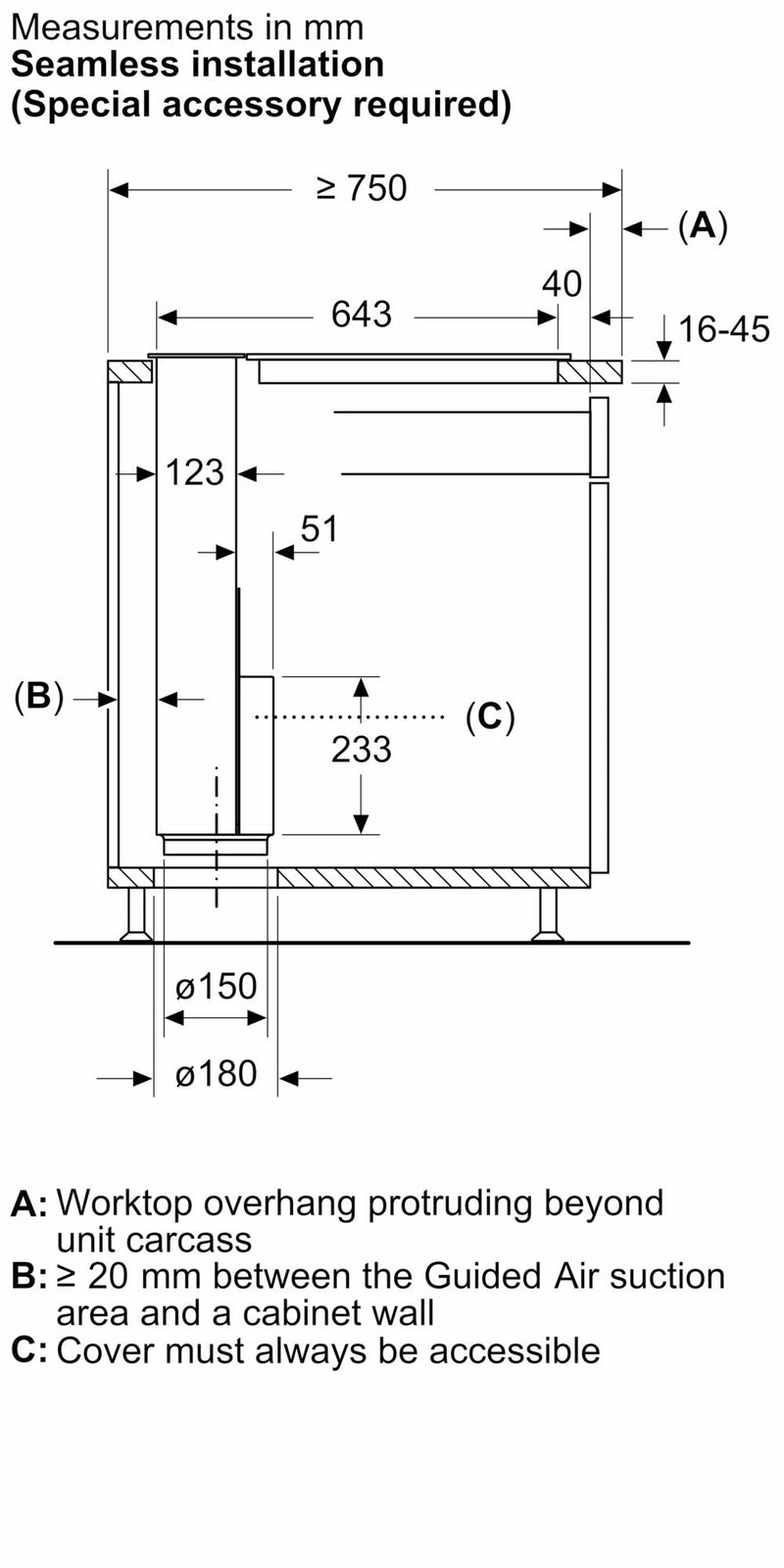 Bosch Optional Accessories for Glass Draft Hoods DSZ1WW1M1
