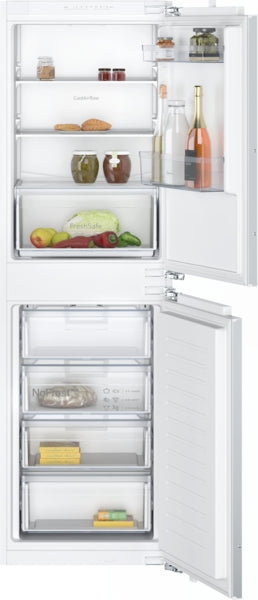 N 30, Built-in fridge-freezer with freezer at bottom, 177.2 x 54.1 cm, flat hinge-1