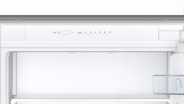 Series 2, Built-in fridge-freezer with freezer at bottom, 177.2 x 54.1 cm, sliding hinge-6