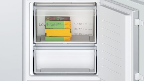 Series 2, Built-in fridge-freezer with freezer at bottom, 177.2 x 54.1 cm, sliding hinge-5