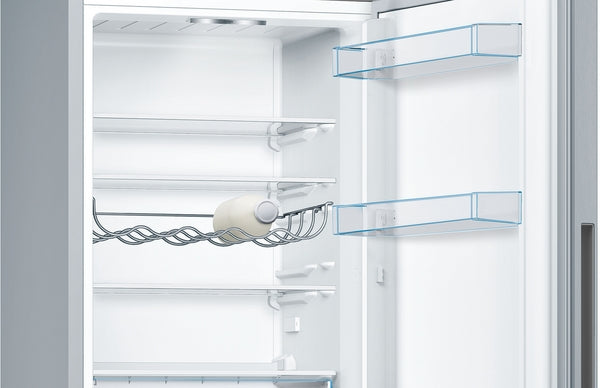 Bosch KGV33VLEAG Series 4, Free-standing fridge-freezer with freezer at bottom, 176 x 60 cm, Stainless steel look-4