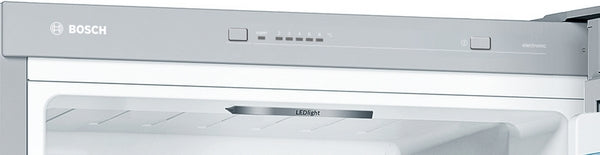 Bosch KGV33VLEAG Series 4, Free-standing fridge-freezer with freezer at bottom, 176 x 60 cm, Stainless steel look-3
