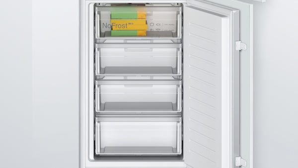 Series 2, Built-in fridge-freezer with freezer at bottom, 177.2 x 54.1 cm, sliding hinge-6