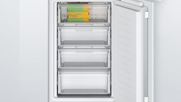 Series 2, Built-in fridge-freezer with freezer at bottom, 177.2 x 54.1 cm, flat hinge-5