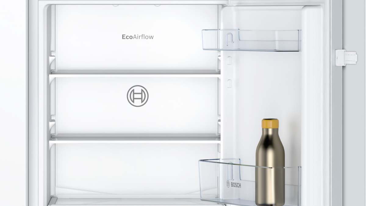 Series 2, Built-in fridge-freezer with freezer at bottom, 177.2 x 54.1 cm, sliding hinge-4