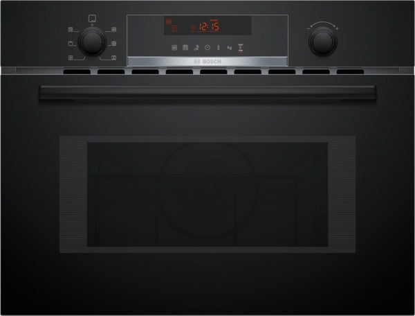 Bosch CMA583MB0B Series 4, Built-in microwave oven with hot air, 60 x 45 cm, Black