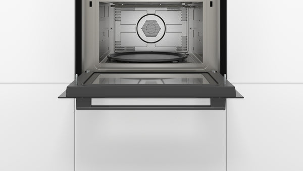 Bosch CMA583MB0B Series 4, Built-in microwave oven with hot air, 60 x 45 cm, Black-3