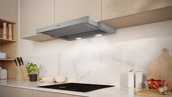 N 50, Telescopic cooker hood, 60 cm, Silver metallic-7