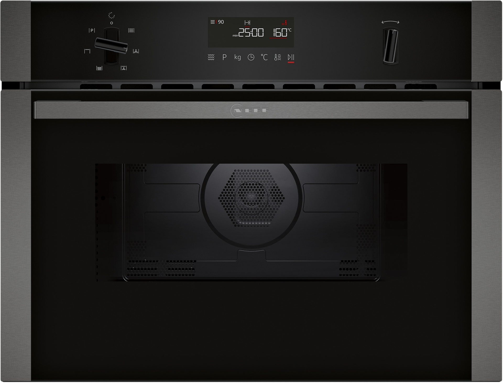 N 50, Built-in microwave oven with hot air, 60 x 45 cm, Graphite-Grey product photo (17930109_C1AMG84G0_STP_def.jpg)