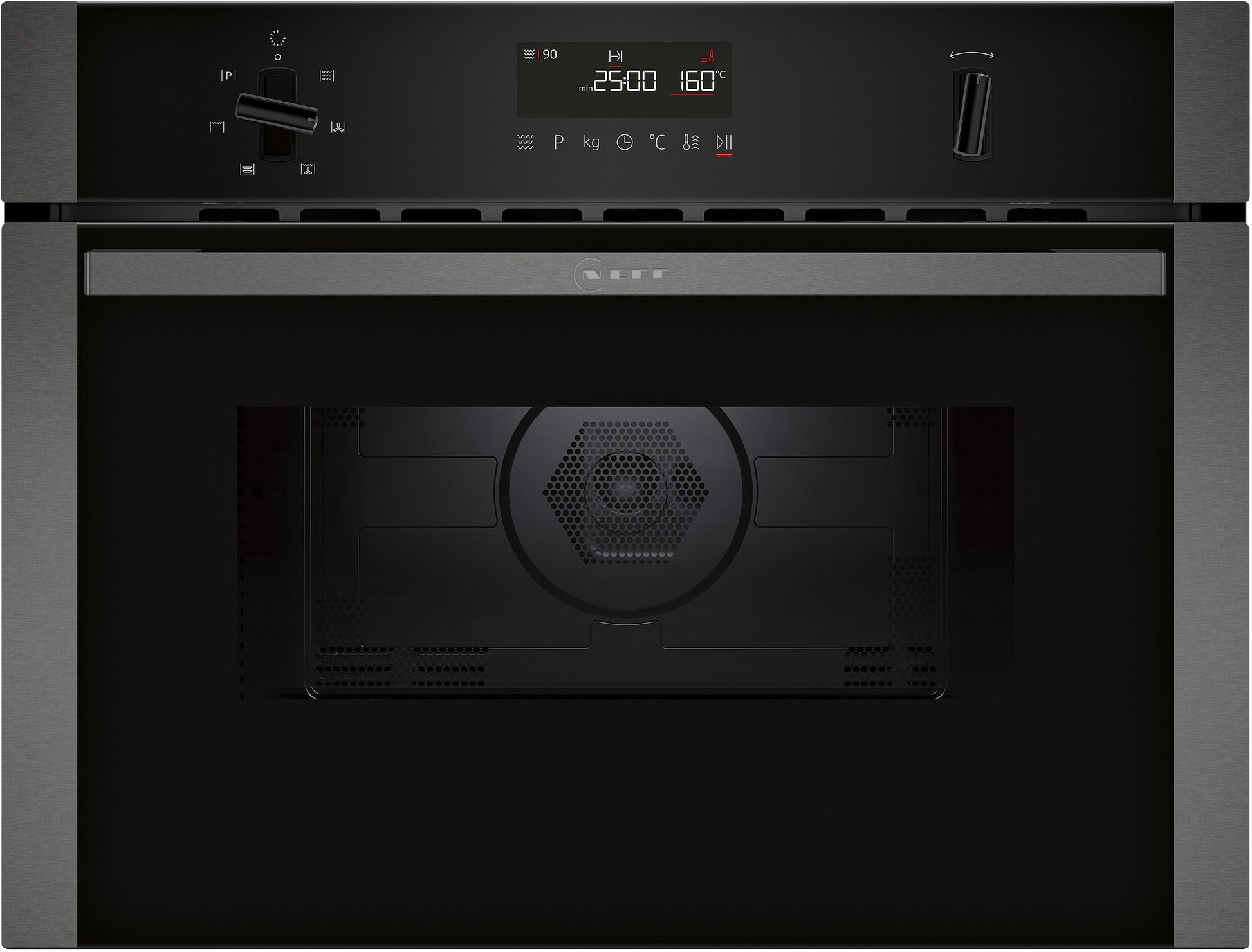 N 50, Built-in microwave oven with hot air, 60 x 45 cm, Graphite-Grey product photo (17930109_C1AMG84G0_STP_def.jpg)