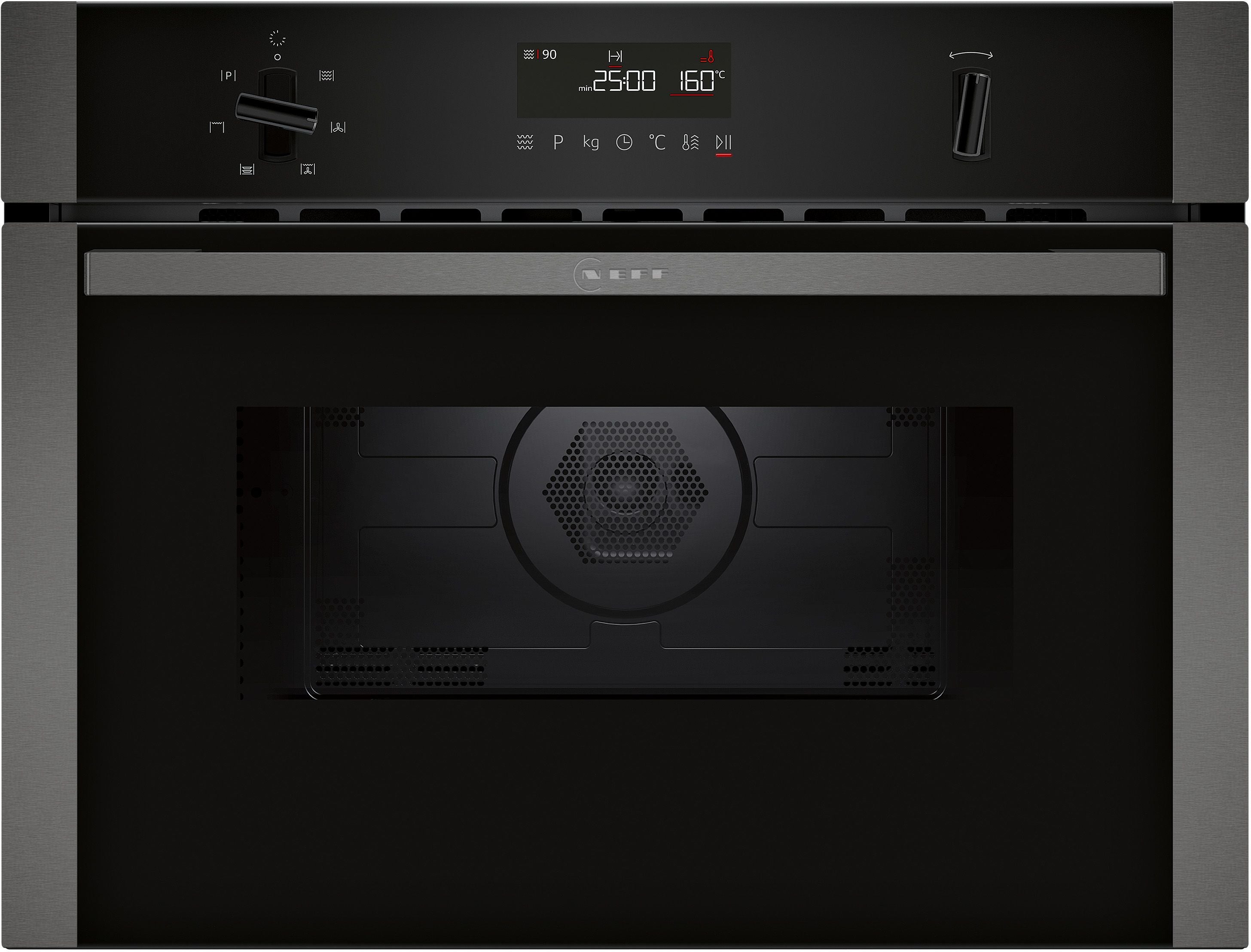N 50, Built-in microwave oven with hot air, 60 x 45 cm, Graphite-Grey product photo (17930109_C1AMG84G0_STP_def.jpg)