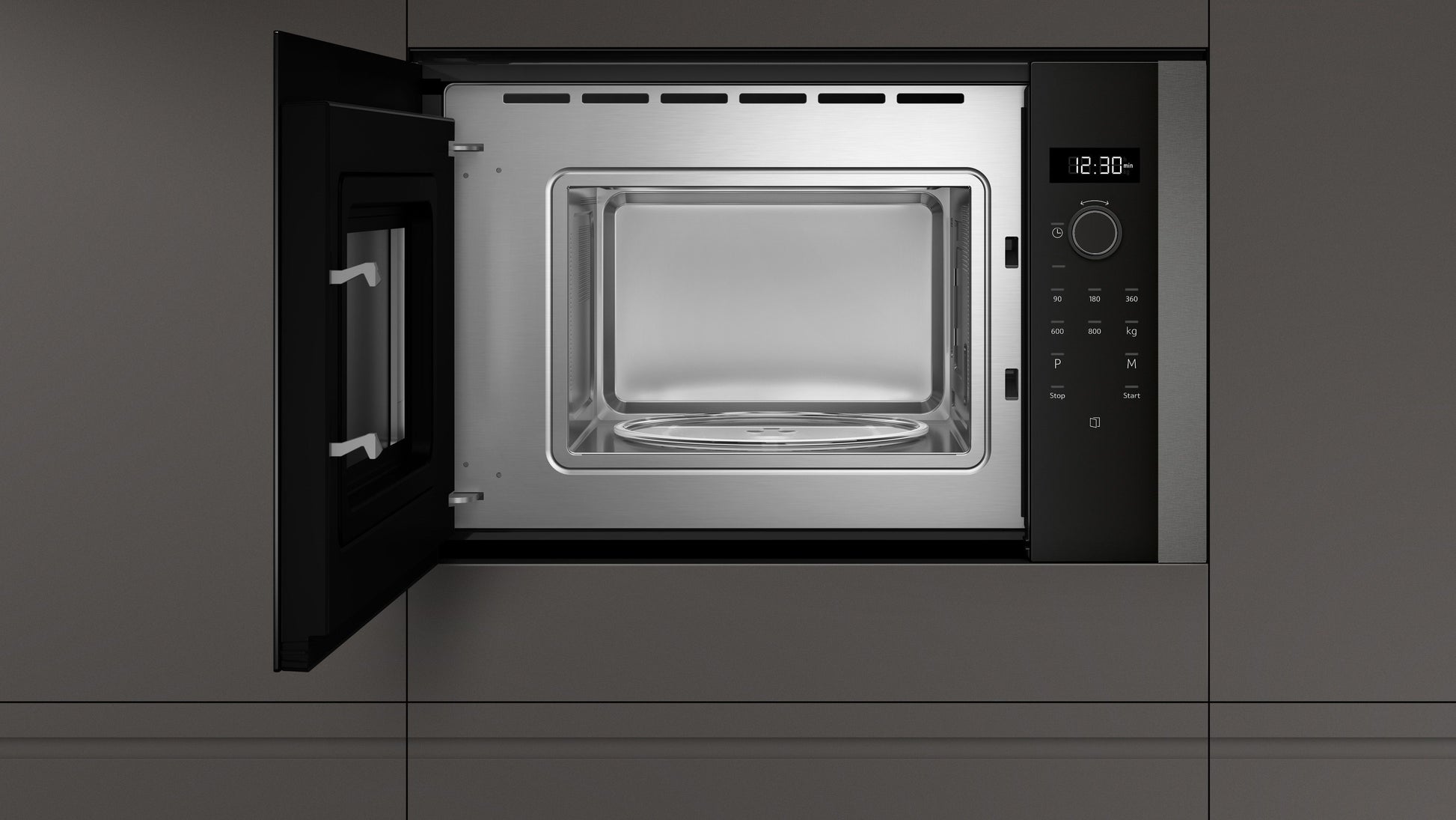 N 50, Built-in microwave oven, Graphite-Grey-4