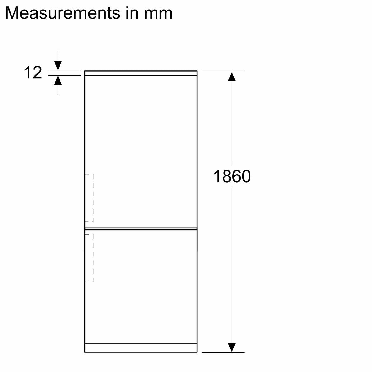Bosch No Frost - 186cm Height Series 4 KGN362WDFG