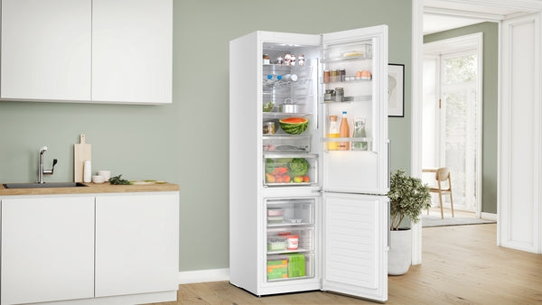 Bosch KGN39AWCTG Series 6, Free-standing fridge-freezer with freezer at bottom, 203 x 60 cm, White-7