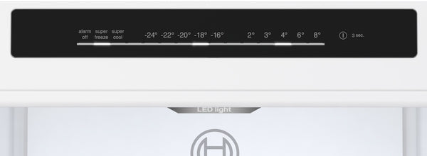 Bosch KGN362LDFG Series 4, Free-standing fridge-freezer with freezer at bottom, 186 x 60 cm, Stainless steel look-10