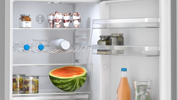 Bosch KGN362LDFG Series 4, Free-standing fridge-freezer with freezer at bottom, 186 x 60 cm, Stainless steel look-2