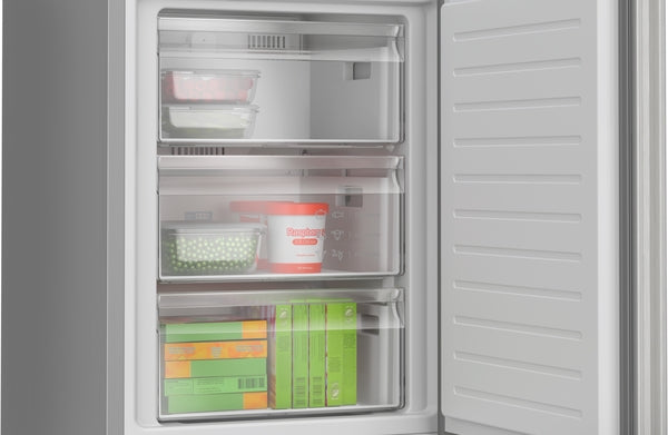 Bosch KGN362LDFG Series 4, Free-standing fridge-freezer with freezer at bottom, 186 x 60 cm, Stainless steel look-4