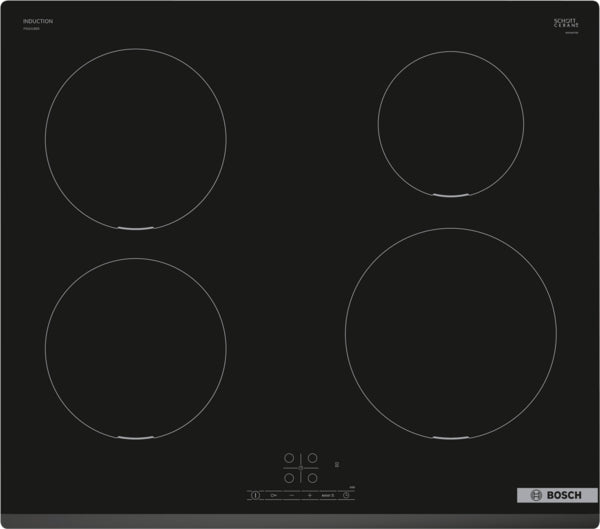 Bosch PIE631BB5E Series 4 Induction hob, 60 cm, surface mount without frame