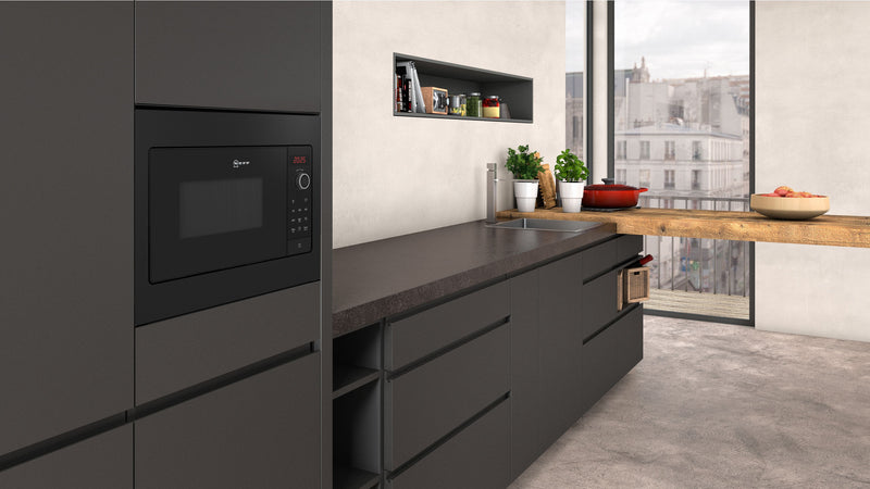 N 30, Built-in microwave oven, Black product photo (19457985_HLAWG25S3B_PGA3_def.jpg)