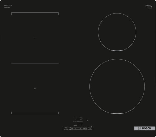 Bosch PWP611BB5B Series 4 Induction hob, 60 cm, surface mount without frame-2