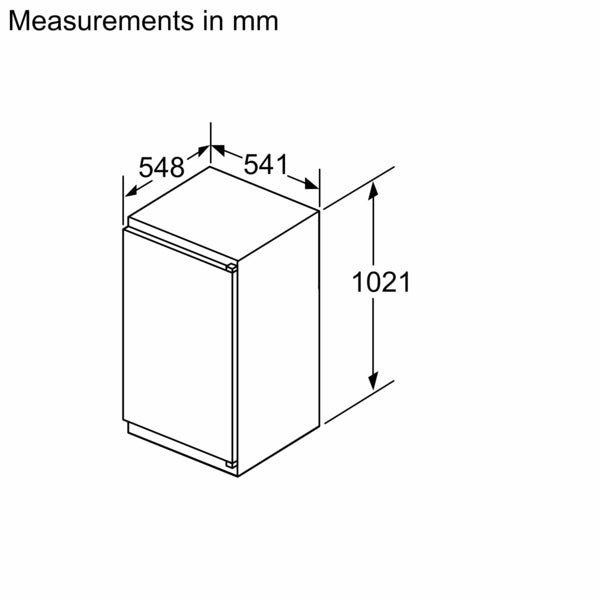 N 30, Built-in fridge, 102.1 x 54.1 cm, sliding hinge-13