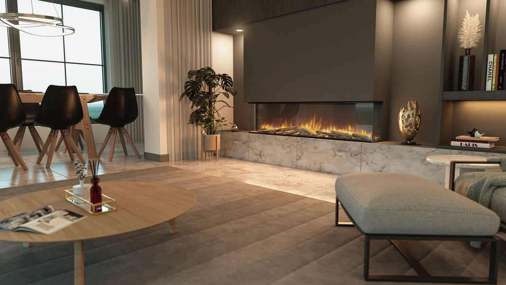 Vivente 150 Built-in Optiflame 3D Electric Fire-3