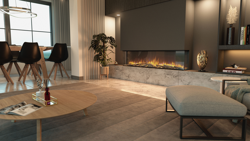 Vivente 150 Built-in Optiflame 3D Electric Fire-3