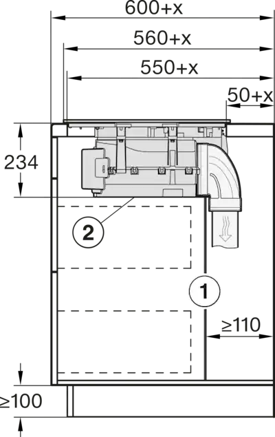 Miele KMDA7676FL-U 80cm Wide Venting Hob - Black-6