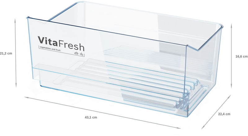 Bosch Single door fridges - 186cm Height Series 4 KSV36VWEPG