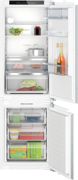 Neff KI7863DD0G N 70, Built-in fridge-freezer with freezer at bottom, 177.2 x 55.8 cm, soft close flat hinge-1