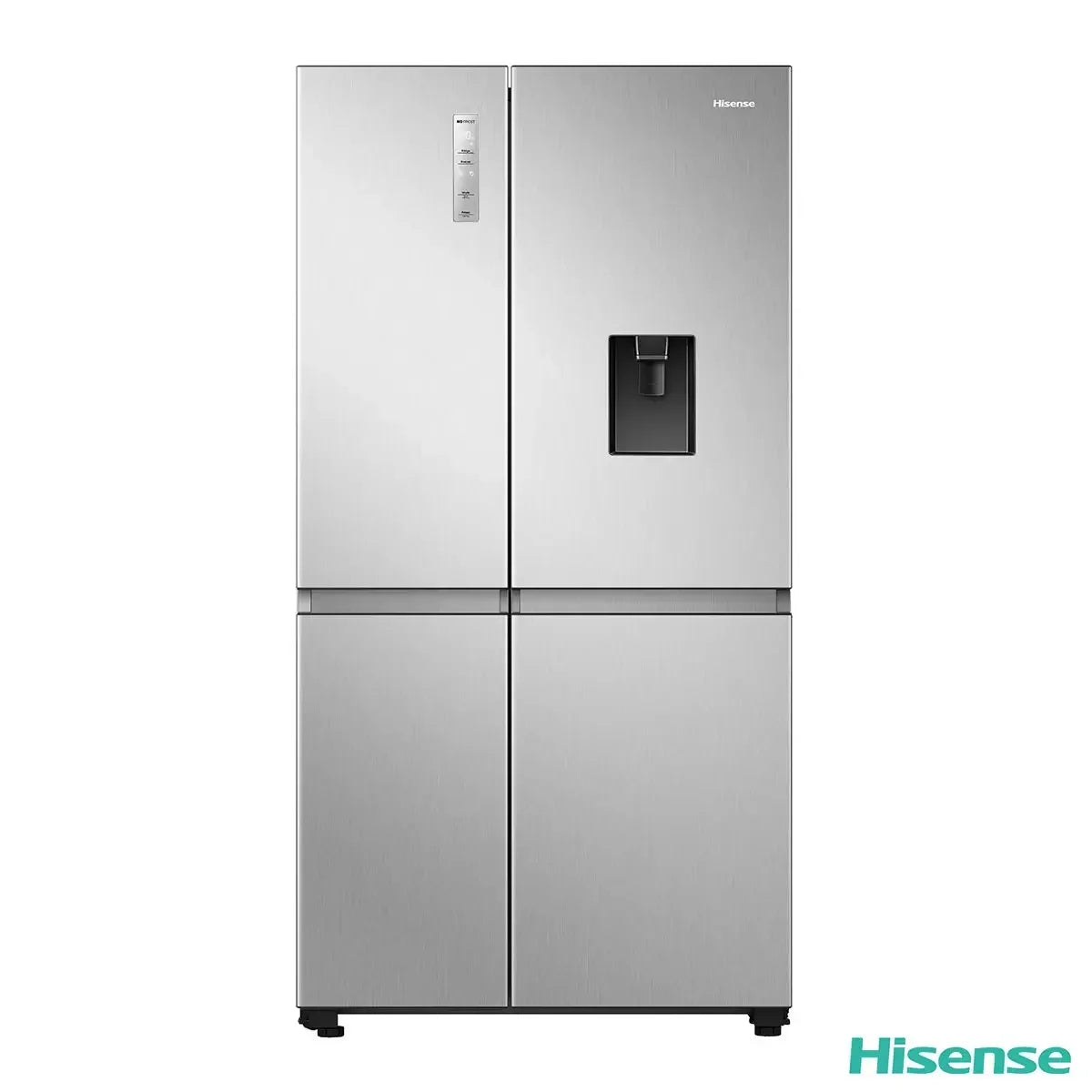 Hisense RS840N4WCE PureFlat Non-Plumbed American Style Fridge Freezer - Stainless Steel